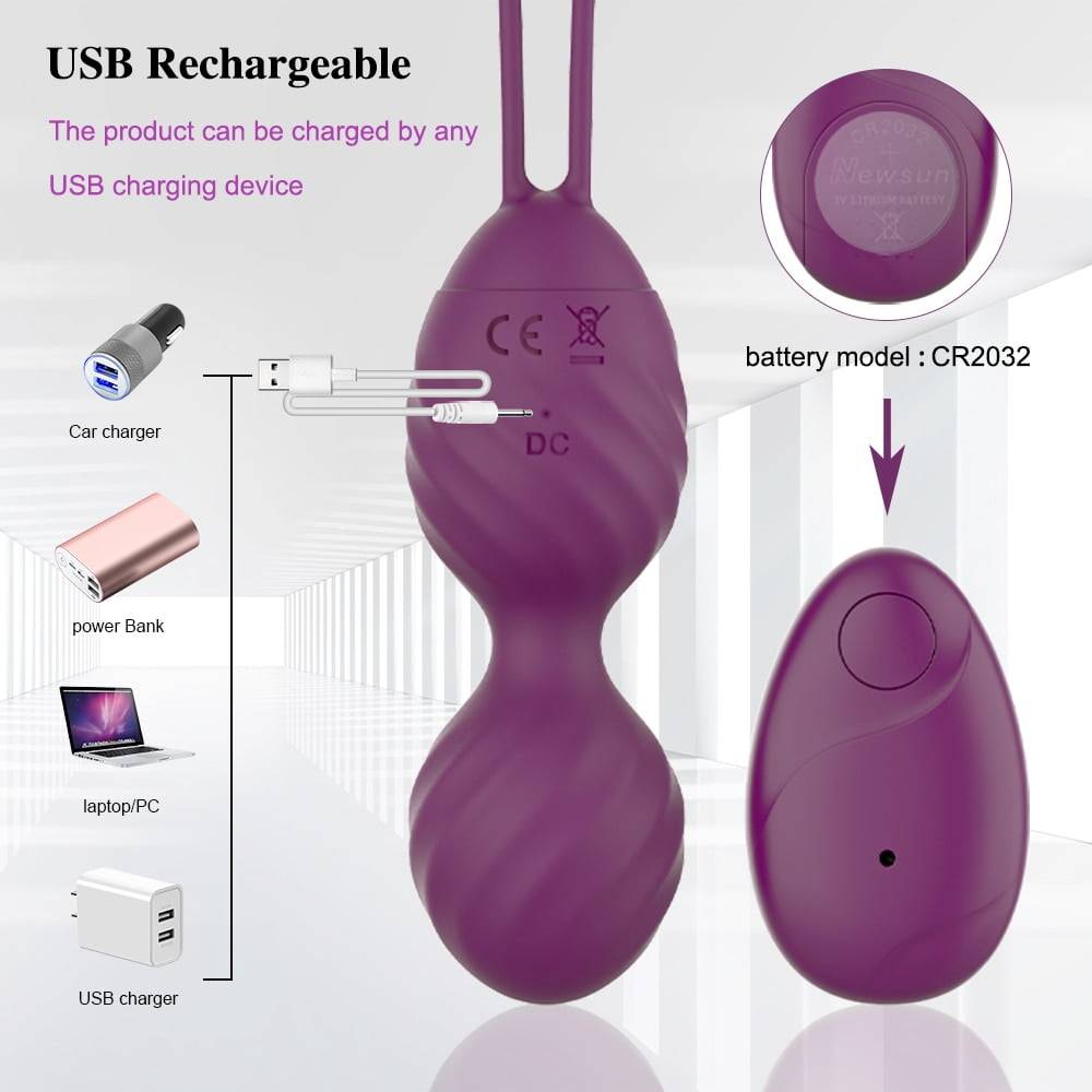 Vagina Balls Vibrator Trainer Sex Toys Silicone Ben Wa Balls Vagina Tightening Exerciser Kegel Ball Vibrating Egg Women Sex Toy