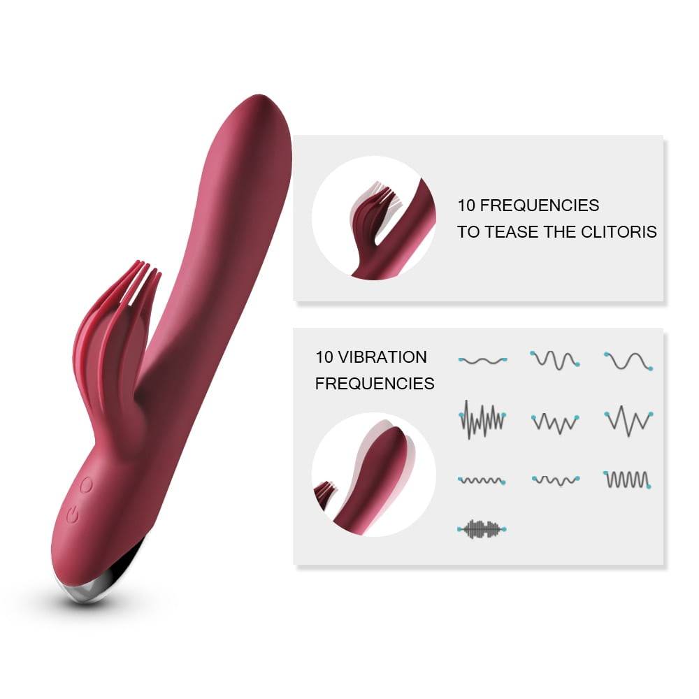 Vibrator G-spot 10 Speed USB Rechargeable Powerful Dildo Rabbit Vibrator for Women Clitoris stimulation Massage Adult sex toys