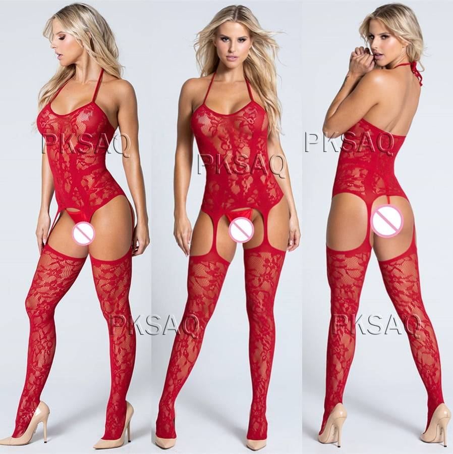 Plus Size bodystocking Sexy Lingerie Erotic Babydoll fetish body suit Underwear latex catsuit Costumes lenceria mujer crotchless